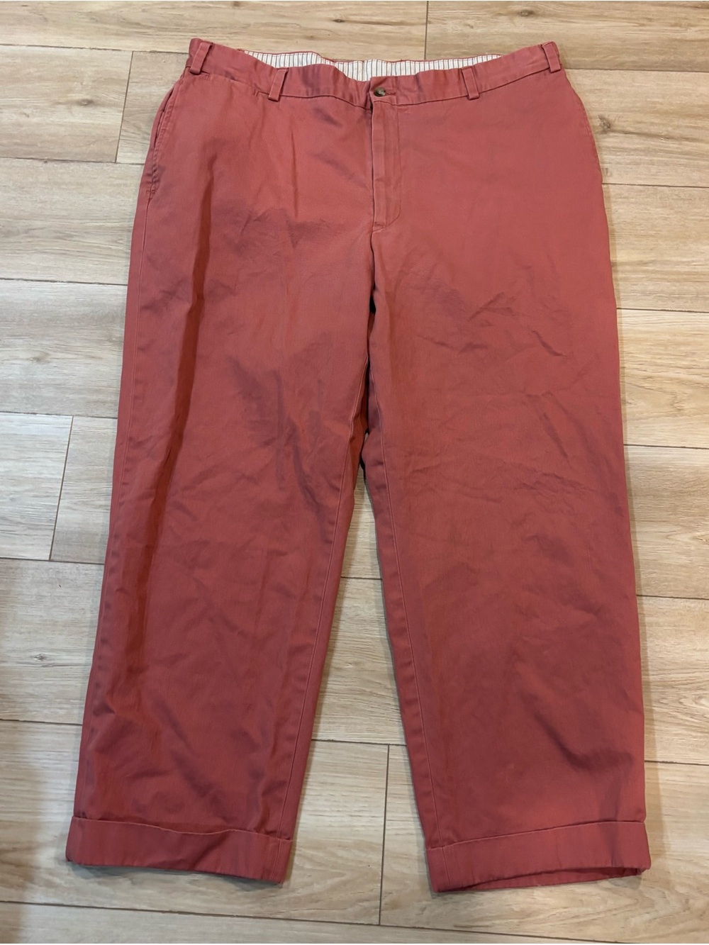Bills Khakis M2 Mens 42x28 Made in USA Original Twill Pants Coral Salmon Chino
